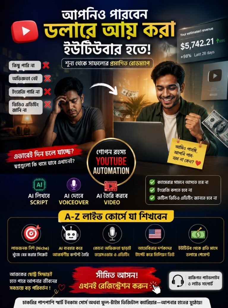 ✅ YouTube Monetization-এর সম্পূর্ণ গাইড